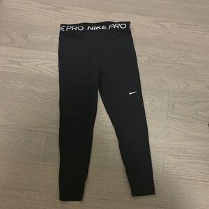 Nike Pro black high rise tights